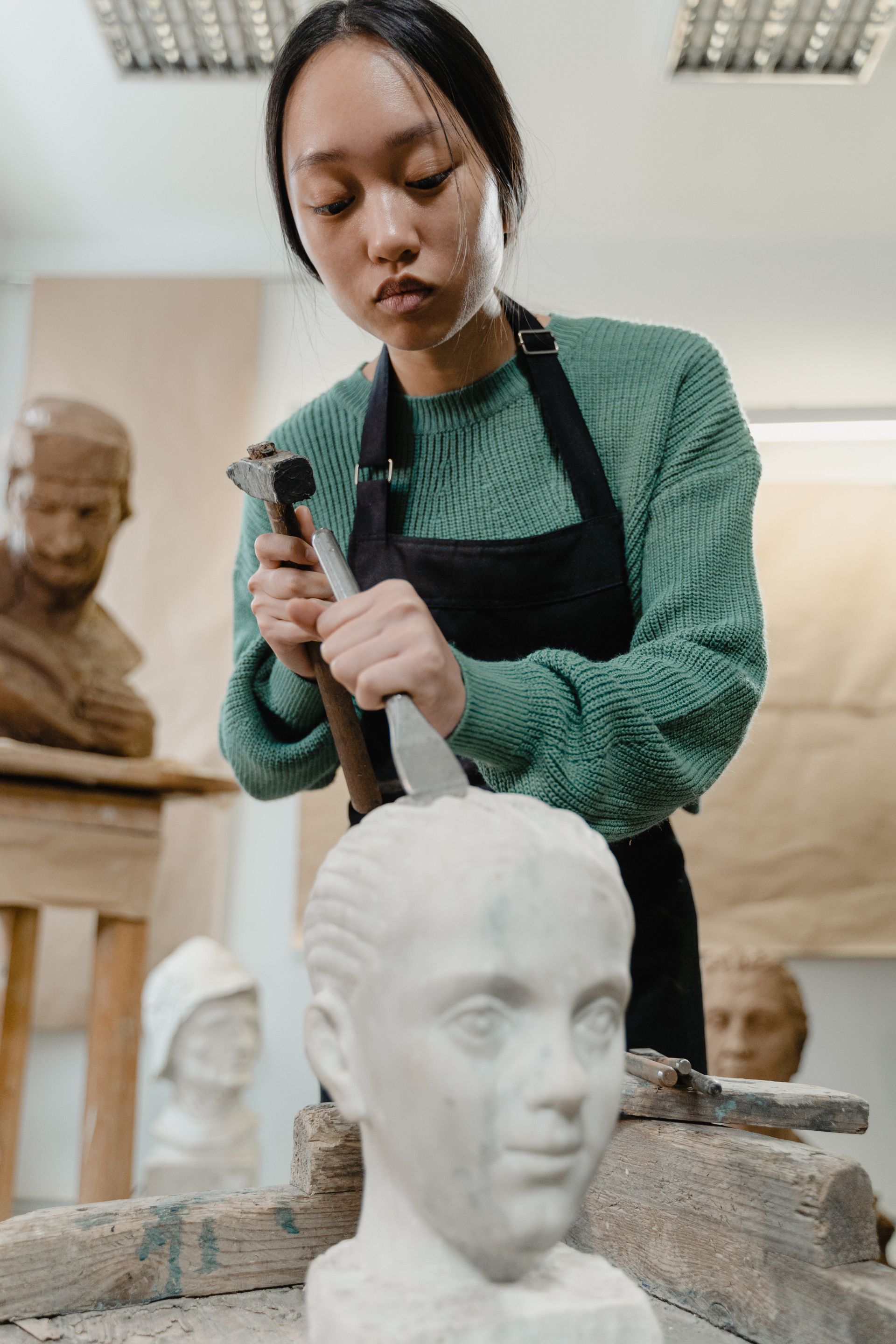 Artist studio and artwork
